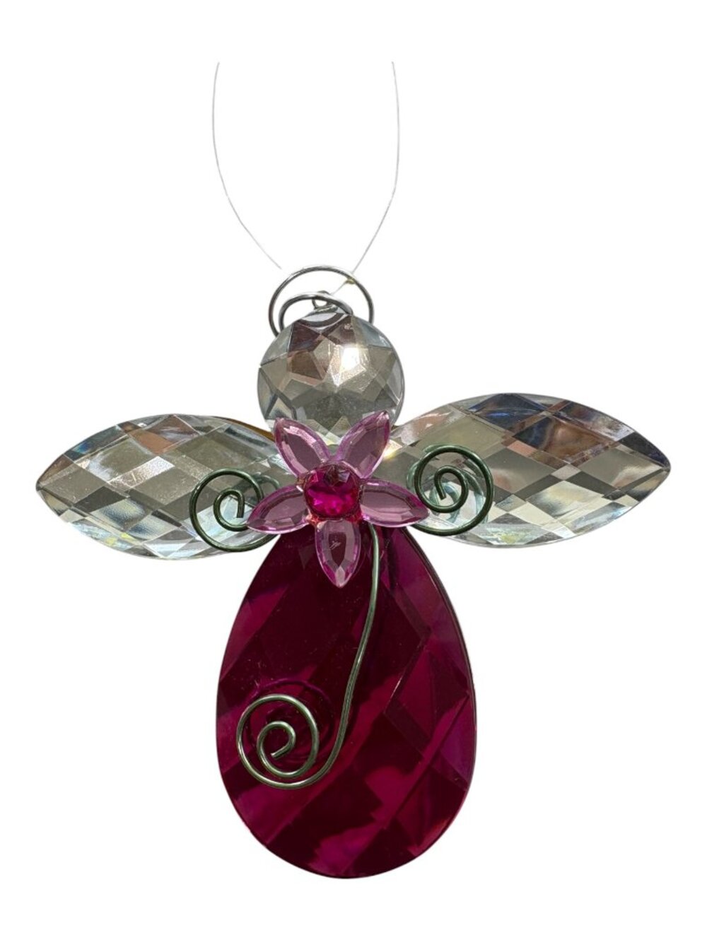 Crystal Enchantments by Ganz Pink Crystal Angel Ornament/Suncatcher (2685-1)